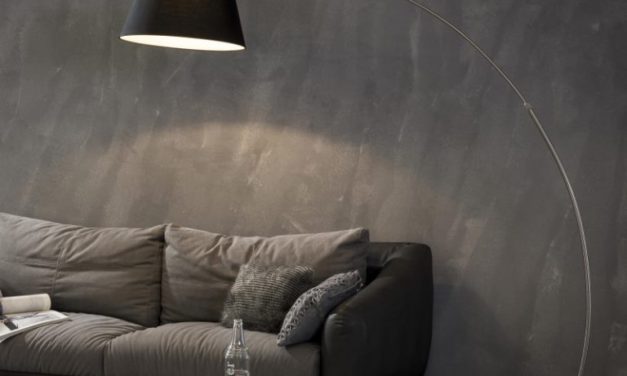 FURBO Gulvlampe, sort skærm