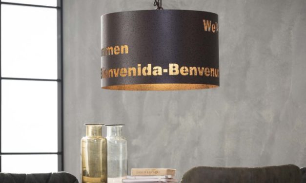 FURBO Loftslampe, antik kobber