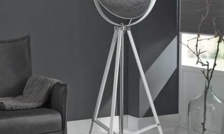 FURBO Gulvlampe, hvid metal