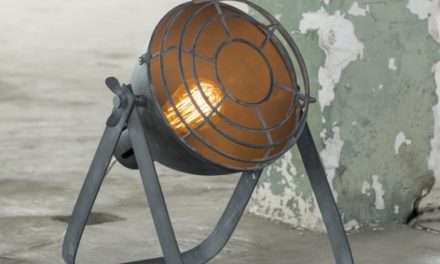 FURBO Bordlampe, vintage, beton look