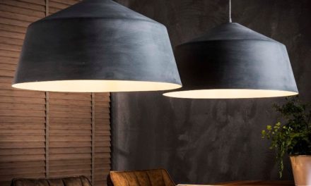 FURBO Loftslampe, 2 x ø 55 cm, grå beton look