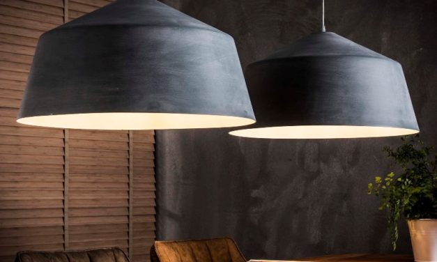 FURBO Loftslampe, 2 x ø 55 cm, grå beton look