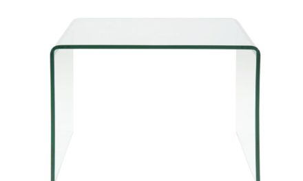 Thilde Hjørnebord i Glas