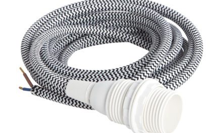 HOUSE DOCTOR STOFLEDNING M. FATNING, E14, stribet/hvid