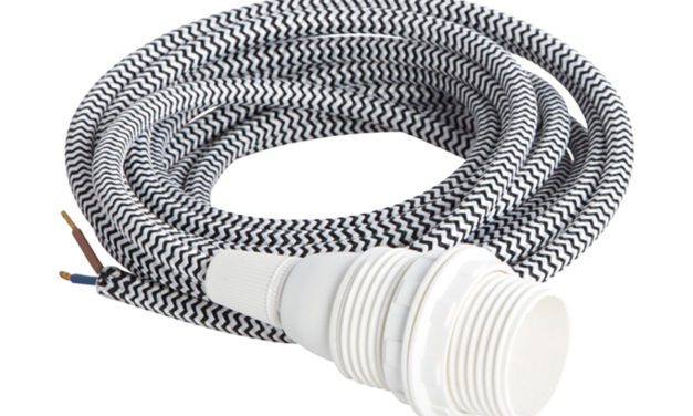 HOUSE DOCTOR STOFLEDNING M. FATNING, E14, stribet/hvid