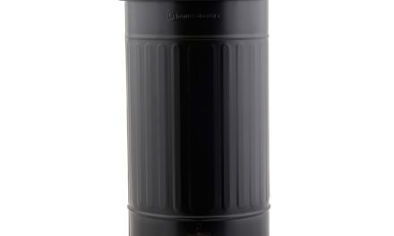 House Doctor køkkenspand med låg i flot matsort jern