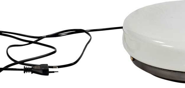 TRADEMARK LIVING Væglampe – jern og antikhvid glas med patina – lille