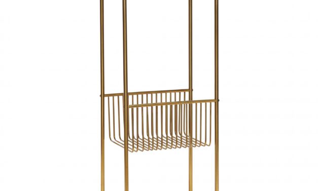 H&Uuml;BSCH konsolbord m. hylde, guld