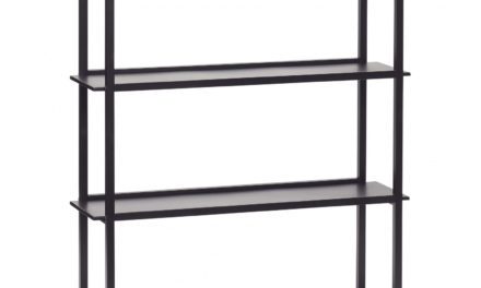 HÜBSCH vægreol i sort metal