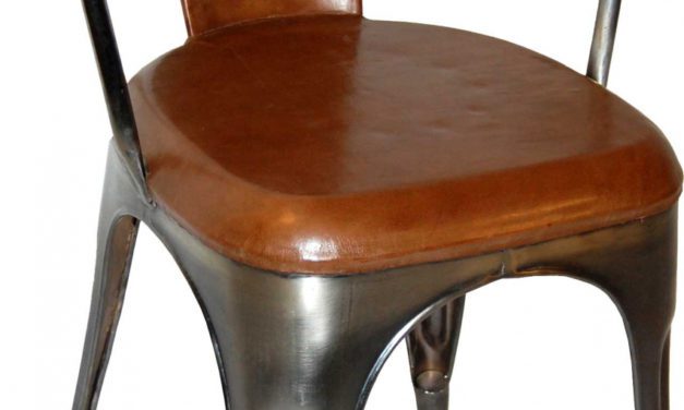 TRADEMARK LIVING Living Spisebordsstol – læder og shiny