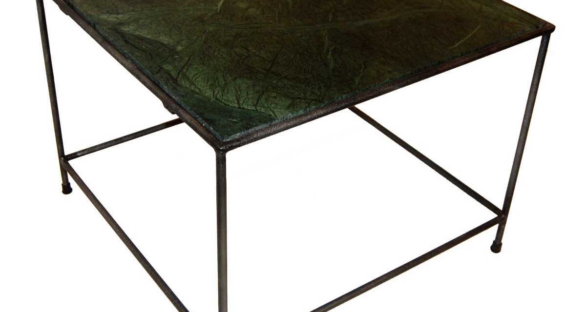 TRADEMARK LIVING Sofabord med grøn marmorplade