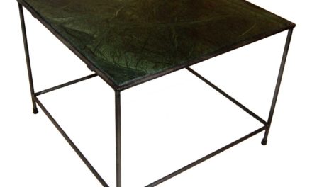 TRADEMARK LIVING Sofabord med grøn marmorplade