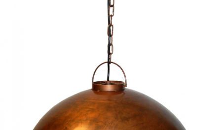 TRADEMARK LIVING Loftpendel i fabriksstil – kobber