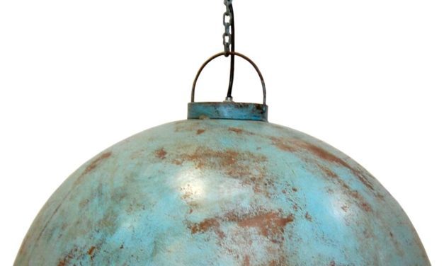 TRADEMARK LIVING Loftpendel i fabriksstil – antikblå