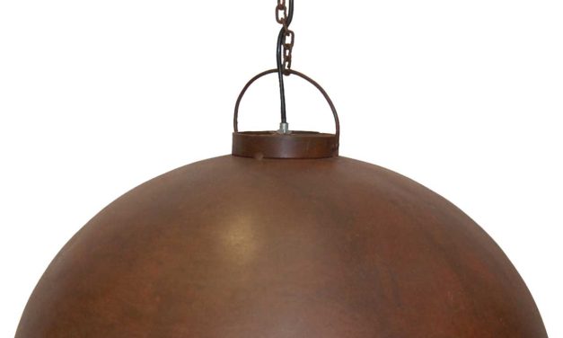 TRADEMARK LIVING Loftpendel i fabriksstil – rusty finish