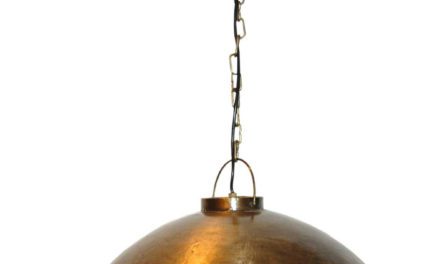TRADEMARK LIVING Loftpendel i fabriksstil – messing