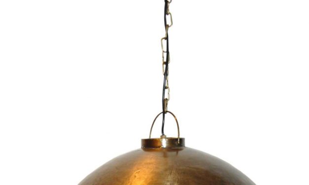 TRADEMARK LIVING Loftpendel i fabriksstil – messing