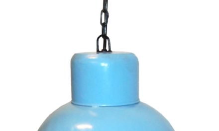 TRADEMARK LIVING Loftlampe med skønt udtryk – lyseblå