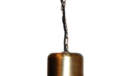 TRADEMARK LIVING Loftlampe med enkelt udtryk – messing