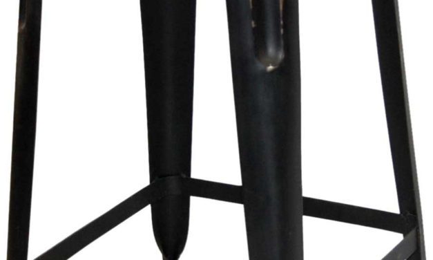 TRADEMARK LIVING Høj skammel – sort