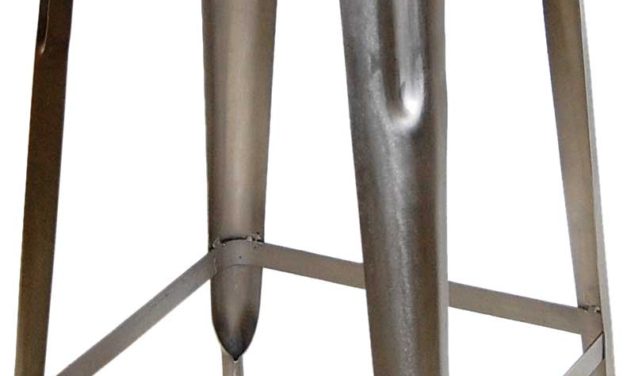 TRADEMARK LIVING Høj skammel – shiny