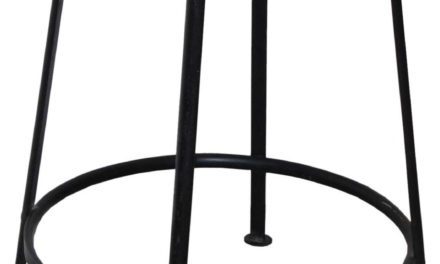 TRADEMARK LIVING Jernskammel – antiksort