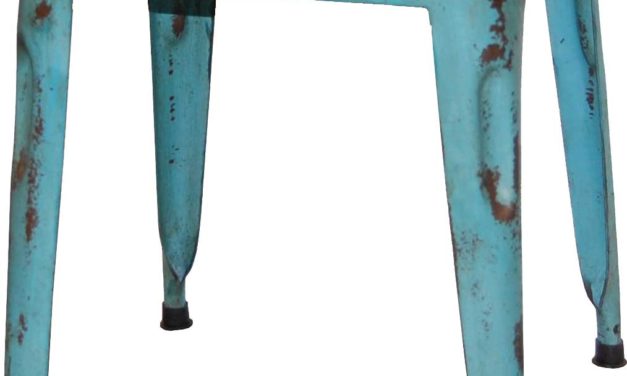 TRADEMARK LIVING Skammel – antikblå