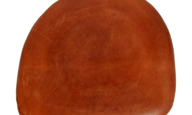 TRADEMARK LIVING Sædehynde i brunt læder til Living Stol