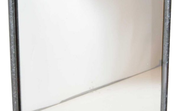 TRADEMARK LIVING vægspejl med rå jernramme