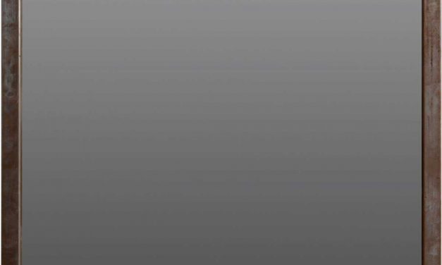 TRADEMARK LIVING vægspejl med rå jernramme