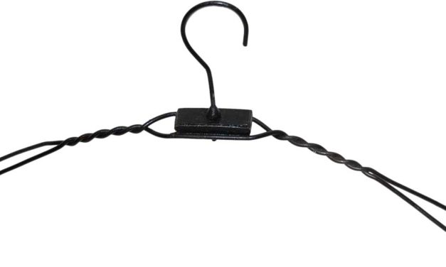 TRADEMARK LIVING Tynd rustik bøjle – sort