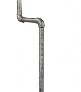 TRADEMARK LIVING Tøjstativ i rå jernrør