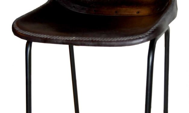 TRADEMARK LIVING – spisebordsstol m. læder, sort