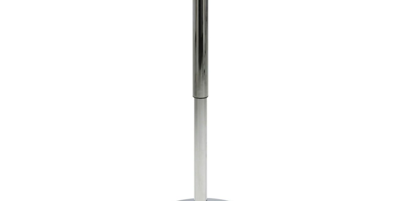 Nido barbord, Klar glas, Krom