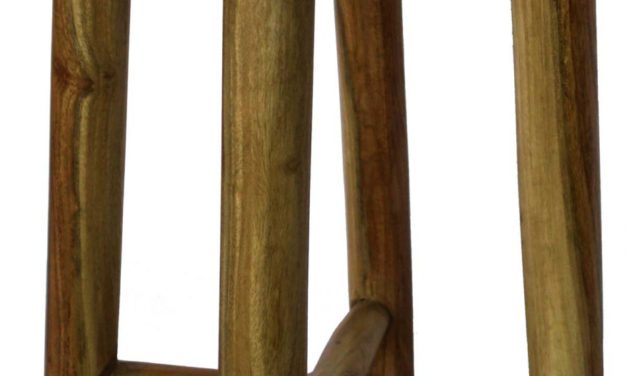 TRADEMARK LIVING Let skammel i lyst træ