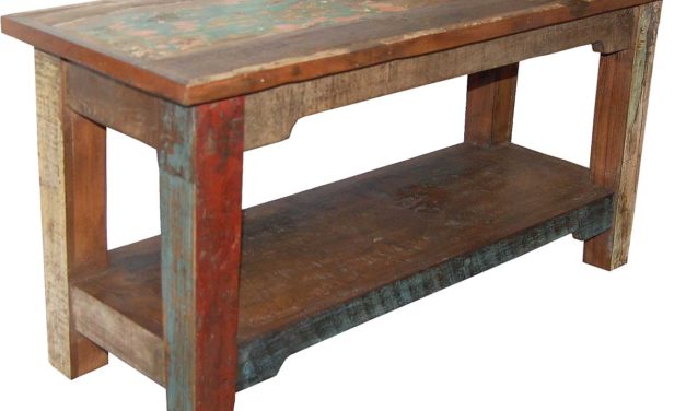 TRADEMARK LIVING Bænk i genbrugstræ