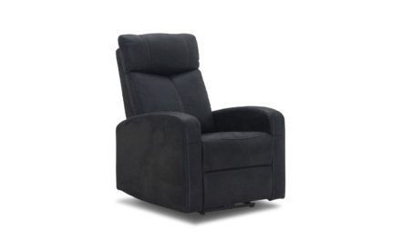 HAGA Miami recliner lænestol – sort stof