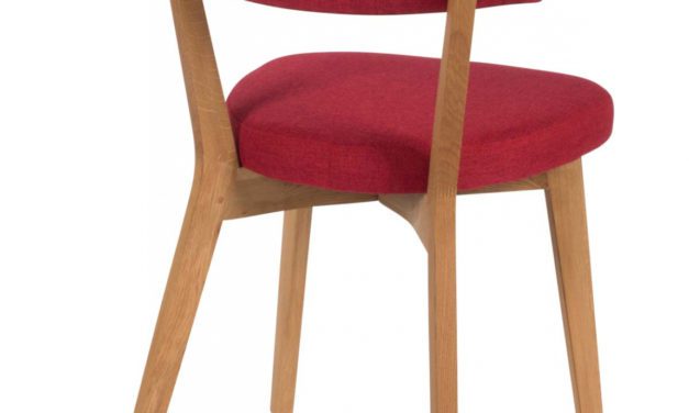 Lucy spisebordsstol, rød/eg