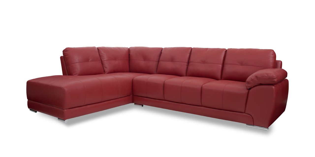 Carrie hjørnesofa i rødt læder (23)