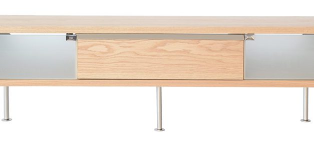 Frank TV-bord med skuffe – eg