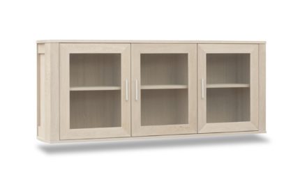 Paris 3 fags overdel vitrineskab i eg