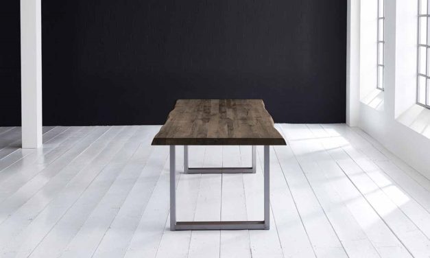 Concept 4 You Plankebord – Barkkant Eg med Manhattan ben, m. udtræk 6 cm 280 x 100 cm 02 = smoked