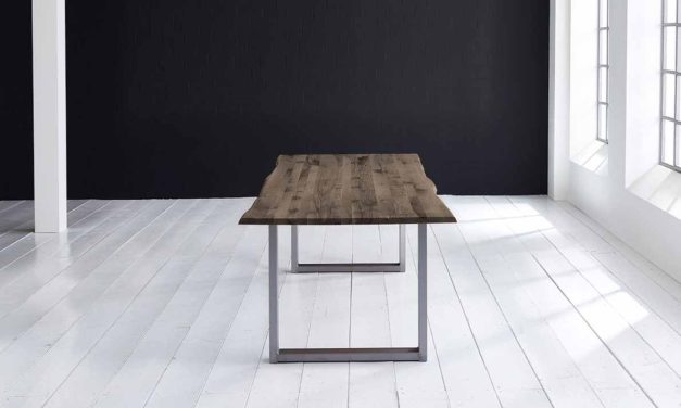 Concept 4 You Plankebord – Barkkant Eg med Manhattan ben, m. udtræk 3 cm 180 x 100 cm 02 = smoked