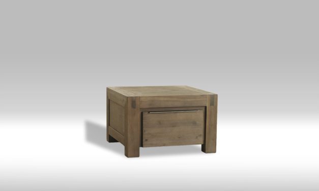 Hamburg Hjørnebord i brunbejset akacietræ