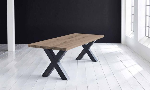 Concept 4 You Plankebord – Schweizerkant med Freja-ben, m. udtræk 6 cm 280 x 100 cm 02 = smoked