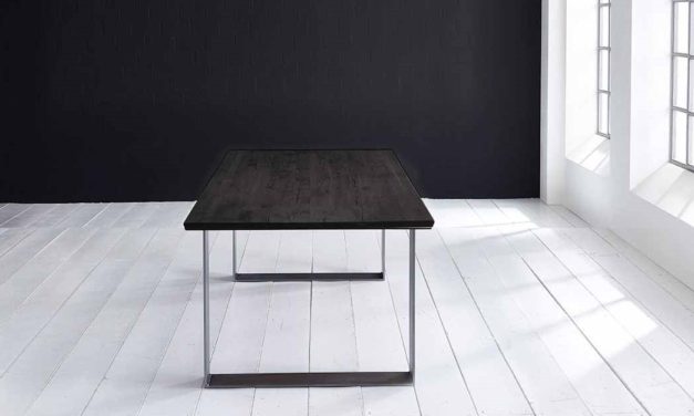 Concept 4 You Plankebord – Schweizerkant med Houston ben, m. udtræk 3 cm 200 x 100 cm 07 = mocca black