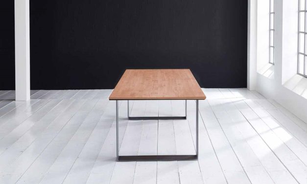 Concept 4 You Plankebord – Schweizerkant med Houston ben, m. udtræk 3 cm 220 x 100 cm 03 = white wash