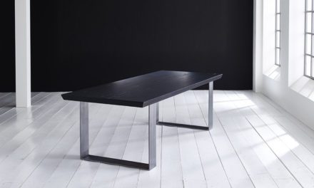 Concept 4 You Plankebord – Schweizerkant med Houston ben, m. udtræk 6 cm 300 x 110 cm. 07 = mocca black