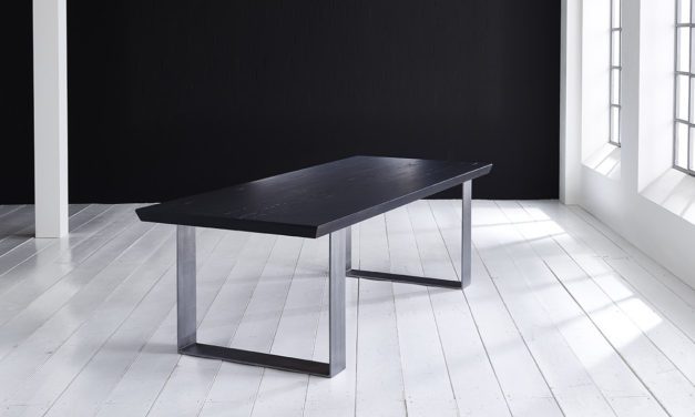 Concept 4 You Plankebord – Schweizerkant med Houston ben, m. udtræk 6 cm 280 x 110 cm 07 = mocca black