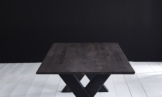 Concept 4 You Plankebord – Schweizerkant med Freja-ben, m. udtræk 6 cm 220 x 110 cm 07 = mocca black